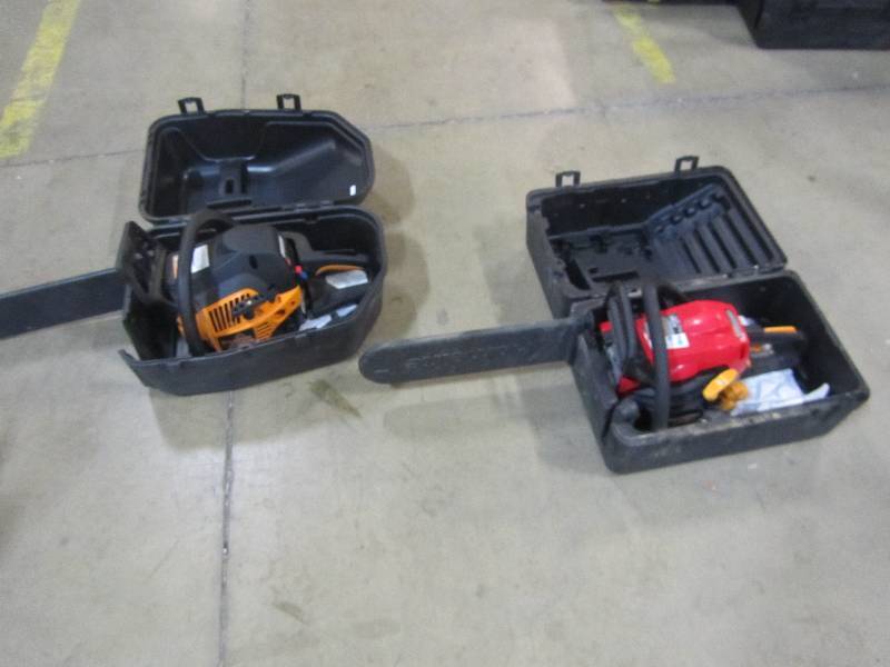 lot 36 image: Poulan Pro 18 in. 42 cc Gas ChainsawHomelite 16 in. 42cc Gas Chainsaw