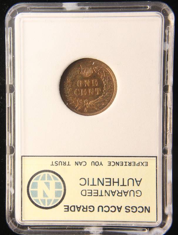 1907 INDIAN HEAD CENT MS66RB NCGS