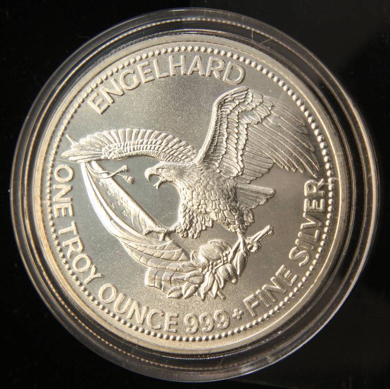 1 TROY OZ. .999 FINE SILVER ENGELHARD 1985 PROSPECTOR IN AIRTITE