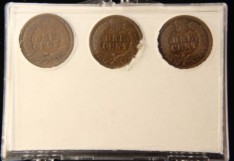 THREE LITTLE INDIANS 1891 1898 1907 VG-FINE