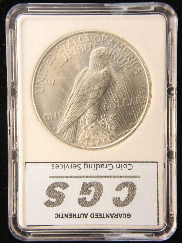 1923-D PEACE SILVER DOLLAR MS66 CGS