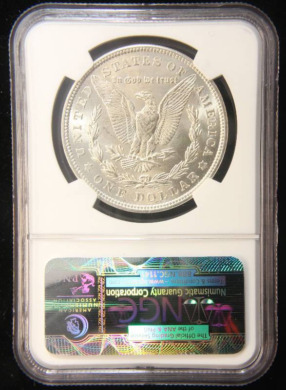 1921 MORGAN SILVER DOLLAR MS62 NGC