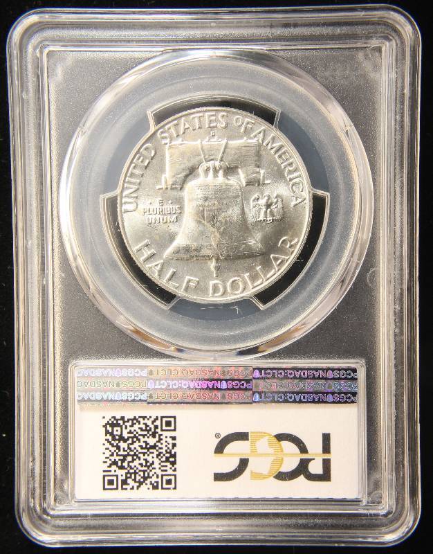 1957-D FRANKLIN SILVER HALF DOLLAR MS64 PCGS