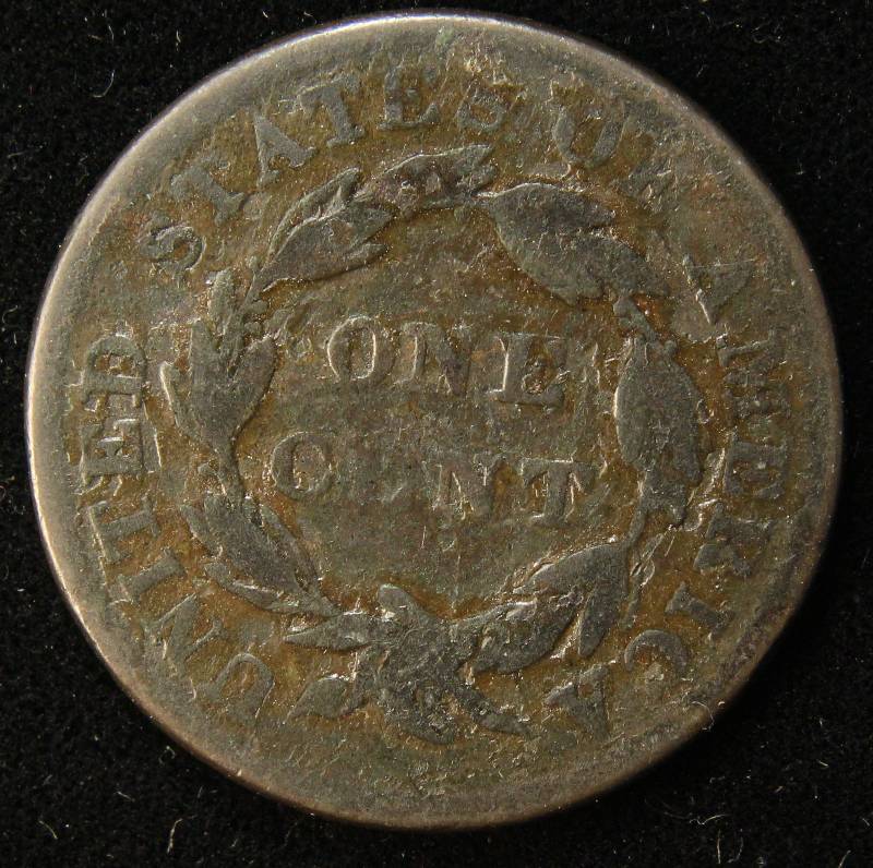 1836 US CORONET HEAD LARGE CENT