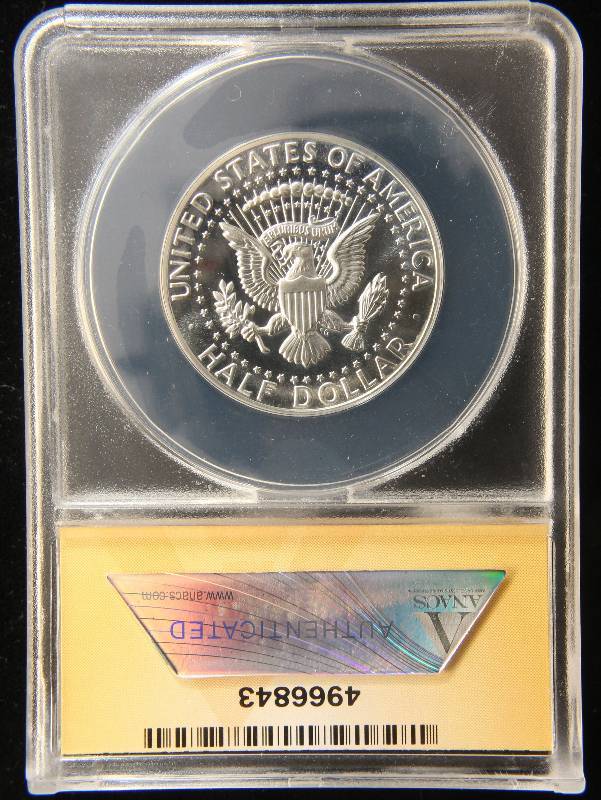1964 PROOF KENNEDY SILVER HALF DOLLAR PF67 ANACS