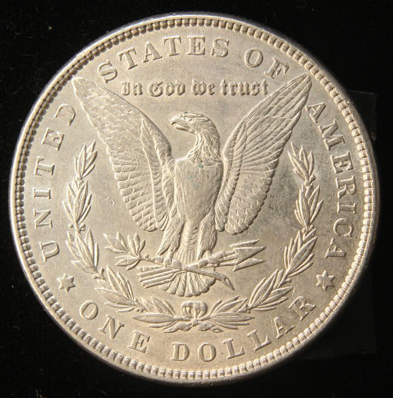 1886 MORGAN SILVER DOLLAR AU55