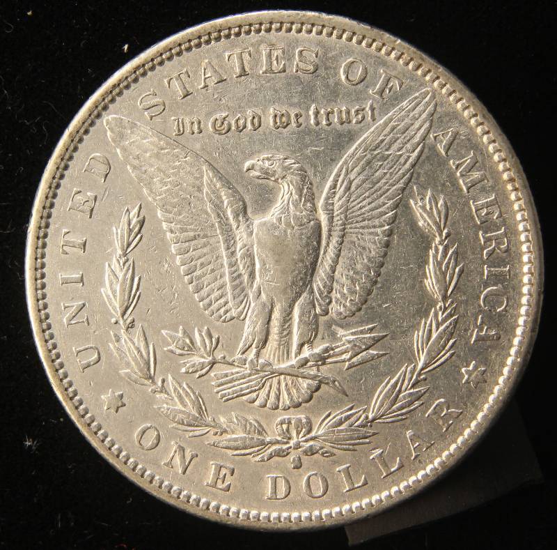 1890-S MORGAN SILVER DOLLAR AU50