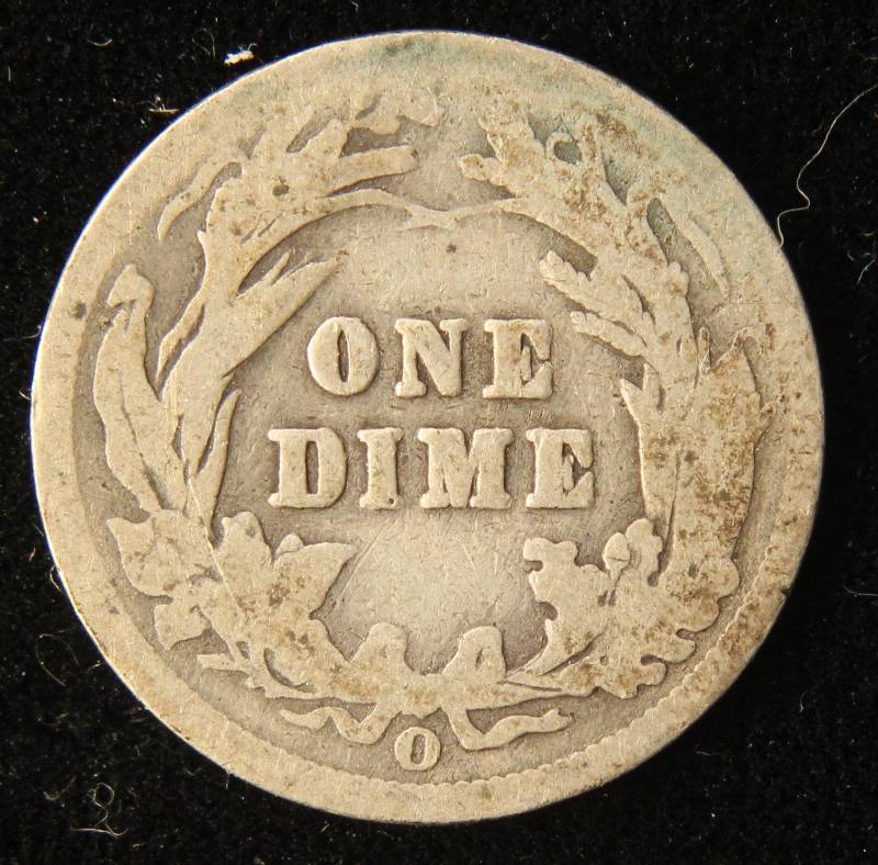 1900-O BARBER SILVER DIME BETTER DATE COIN