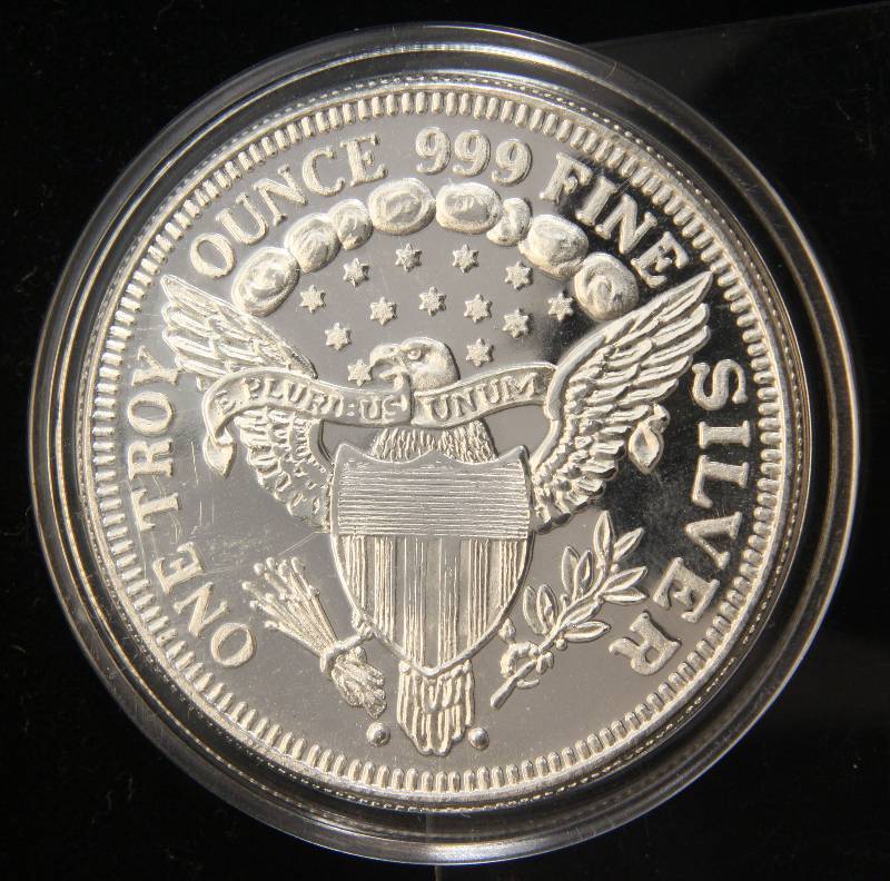 1 TROY OZ. .999 FINE SILVER DEPT OF THE ARMY IN AIRTITE HOLDER