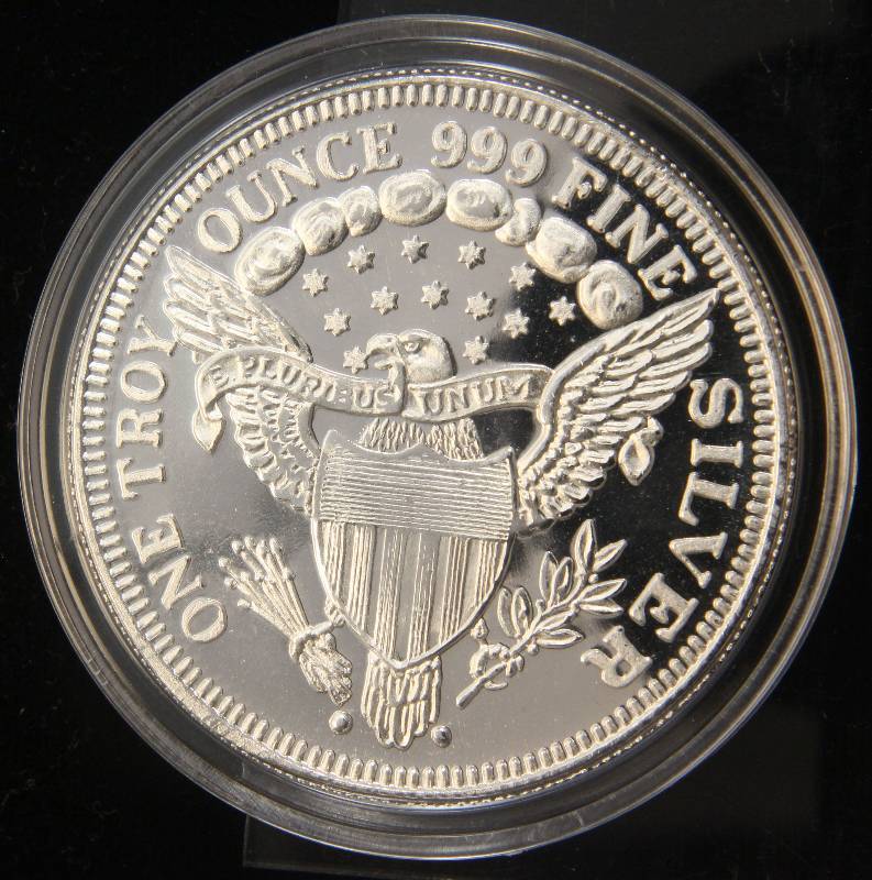 1 TROY OZ. .999 FINE SILVER DEPT OF THE ARMY IN AIRTITE HOLDER