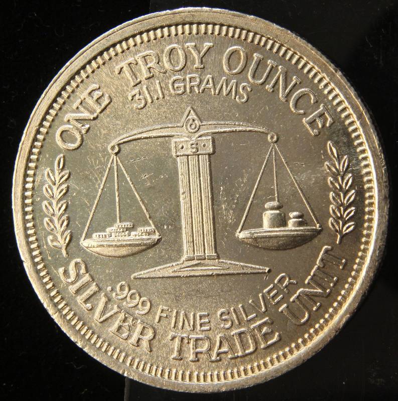 1 TROY OZ. .999 FINE SILVER 1984 MORGAN DOLLAR DESIGN