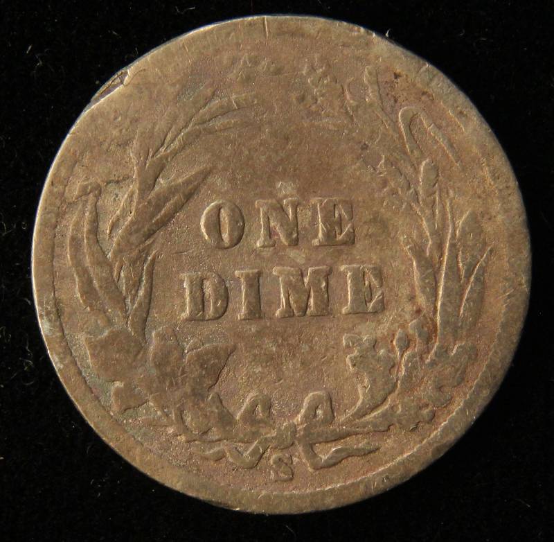 1901-S BARBER SILVER DIME BETTER DATE COIN