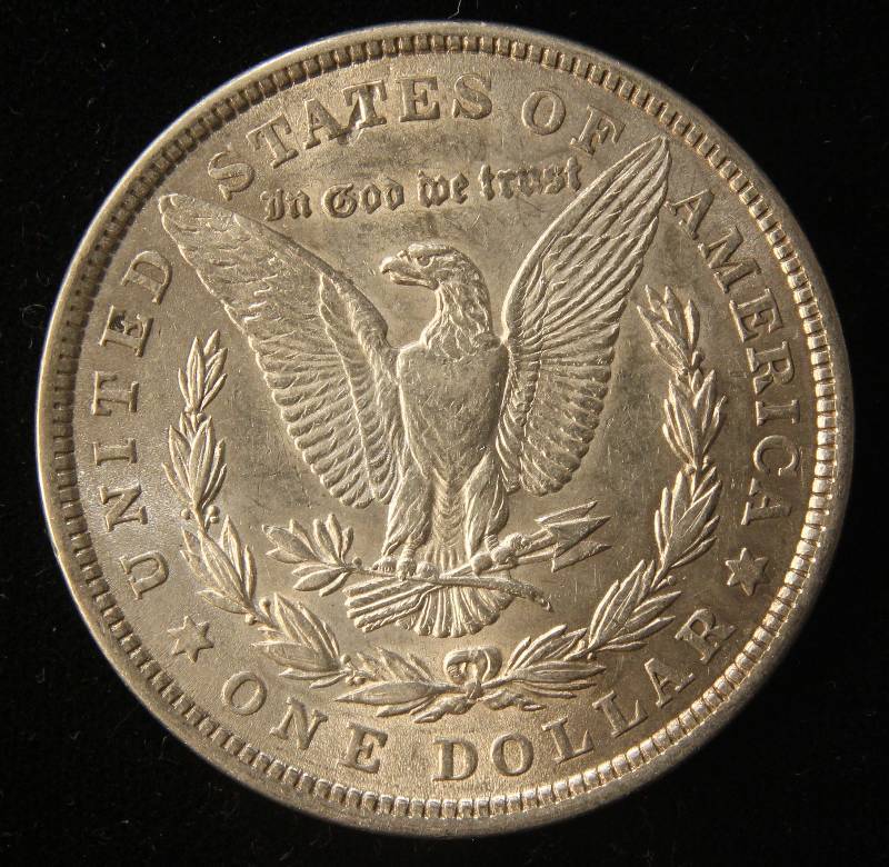 1921 MORGAN SILVER DOLLAR AU55