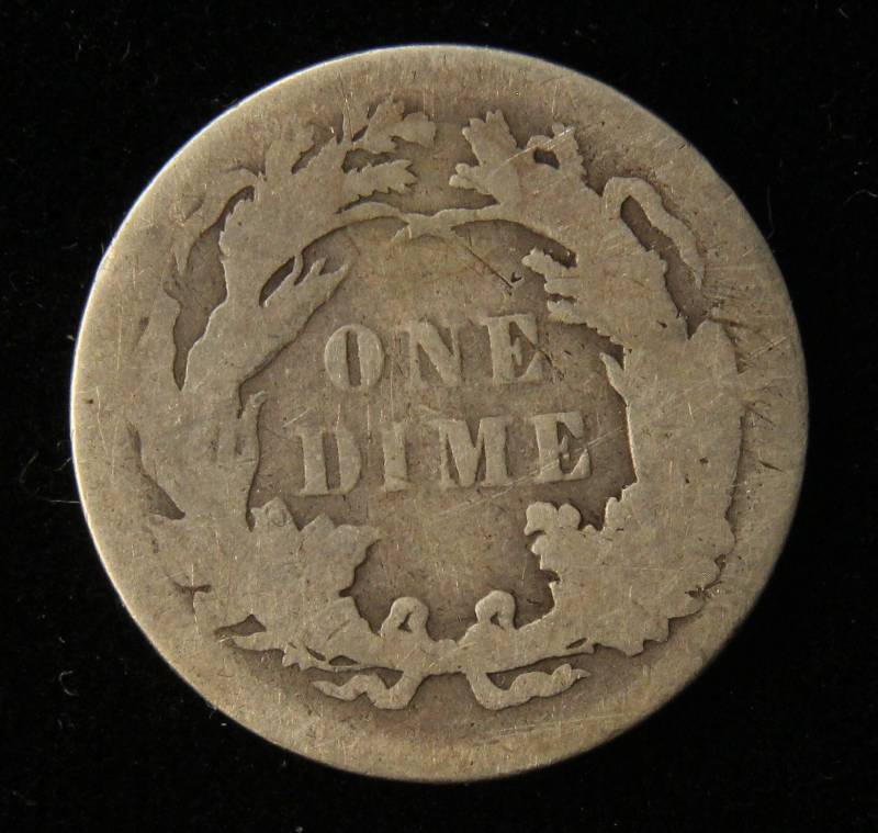 1886 SEATED LIBERTY SILVER DIME