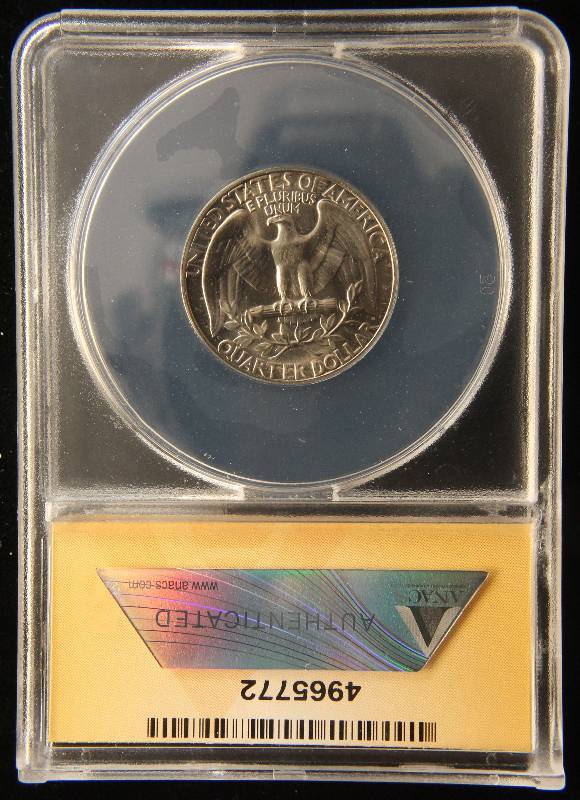 1965 SMS (SPECIAL MINT SET) WASHINGTON 25C MS66 ANACS