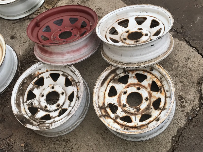 (4) 15 Trailer Wheels