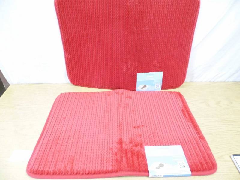 Lot of 2 Foam Bath Mats