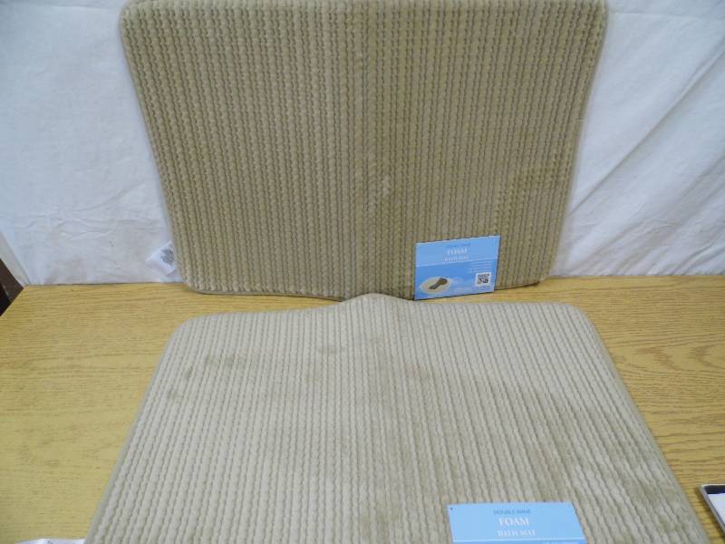 Lot of 2 Foam Bath Mats