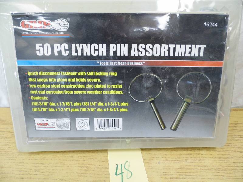 Lynch Pin Assortment - 50 Pc