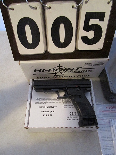 lot 5 image: Hi-Point Home Security Pack S&W Pistol - Model JCP