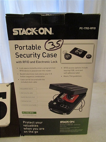 lot 35 image: Stack-On Portable Security Case with RFID Lock