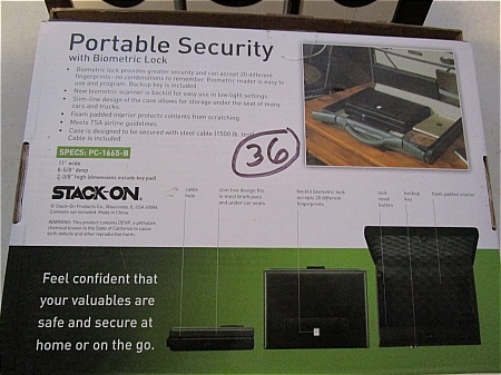 lot 36 image: Stack-On Portable Security Case