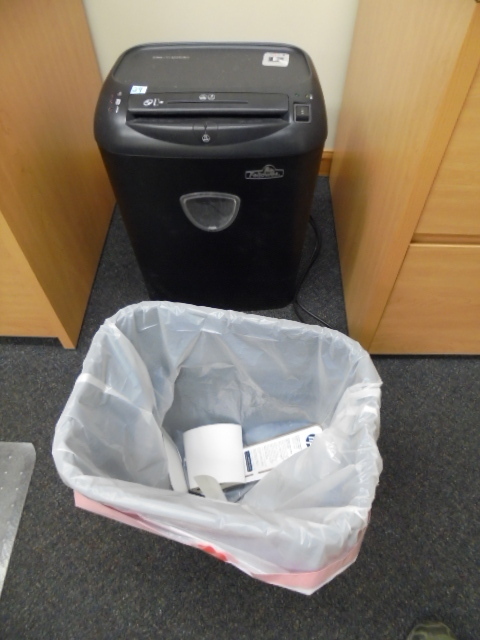 Paper Shredder and Waste Basket