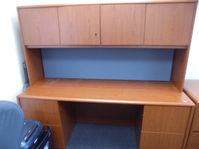Computer Desk and Cupboard