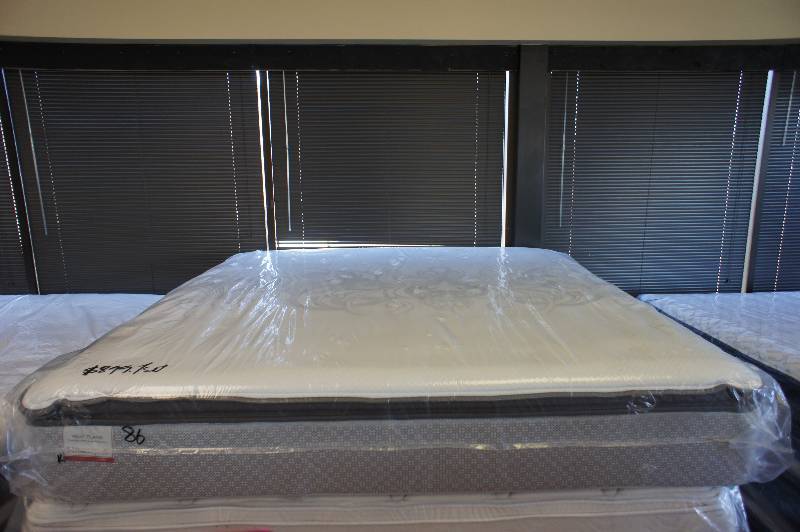 lot 26 image: NEW - KING SIZE - SEALY POSTUREPEDIC - WEST PLAINS - CUSHION FIRM EURO PILLOWTOP- KING SIZE MATTRESS MSRP $2299.99