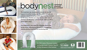 lot 31 image: New BodyNest Body Pillow & Pillowcase
