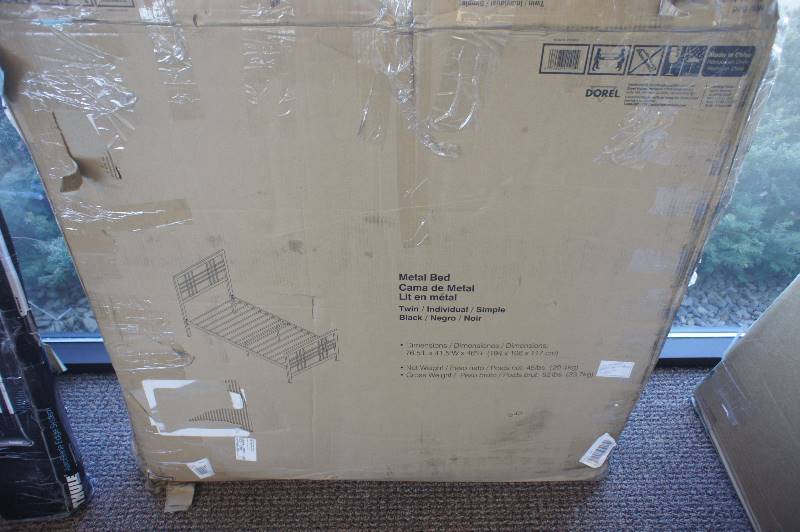 lot 25 image: In box, Burbank Metal Bed, Twin