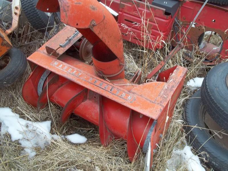 lot 110 image: Snow Blower for parts or repair Massey Ferguson