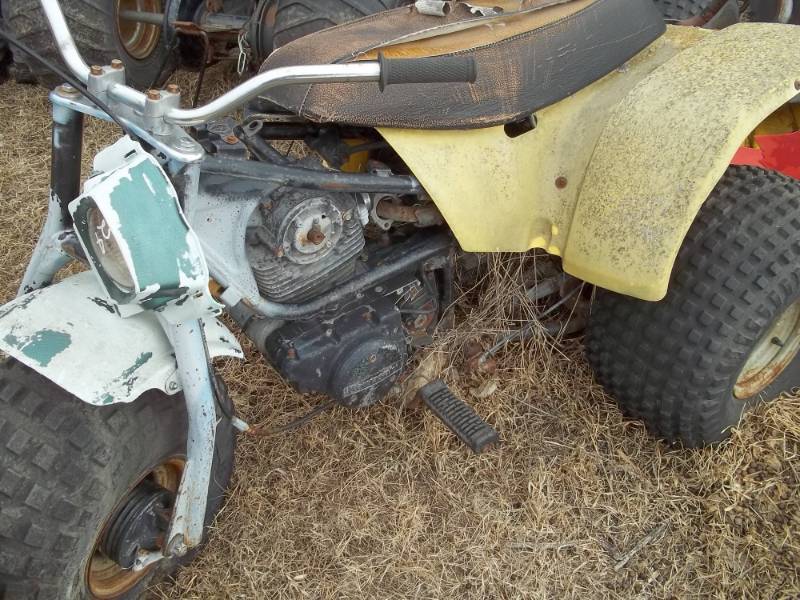lot 124 image: Kawasaki Three Wheeler Parts and Frames