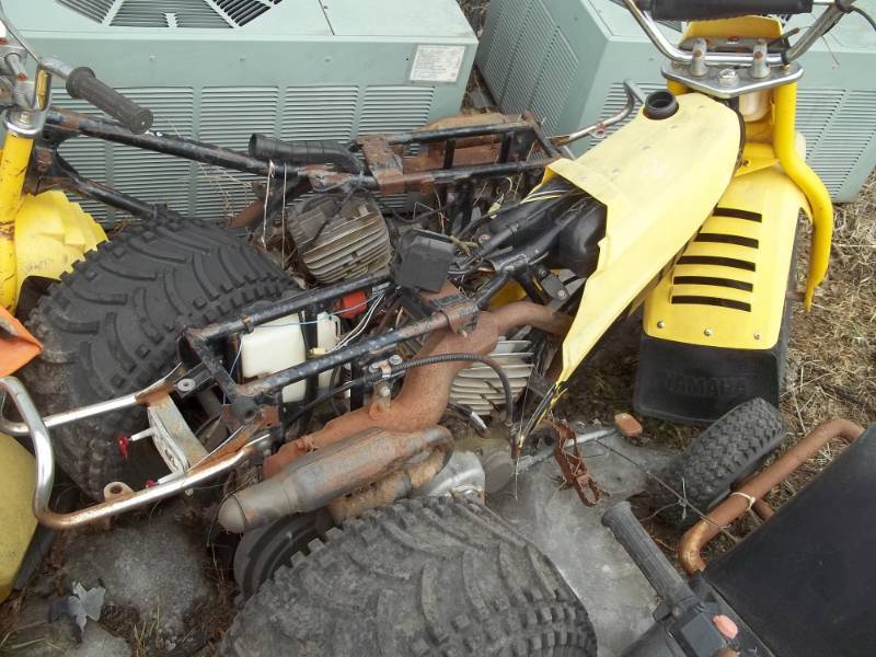 lot 126 image: Yamaha Three Wheeler Parts and Frames