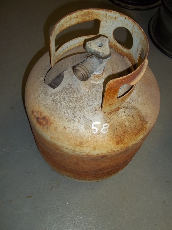 lot 58 image: 20 Pound Propane Tank