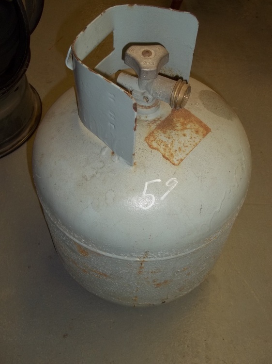 lot 59 image: 20 Pound Propane Tank