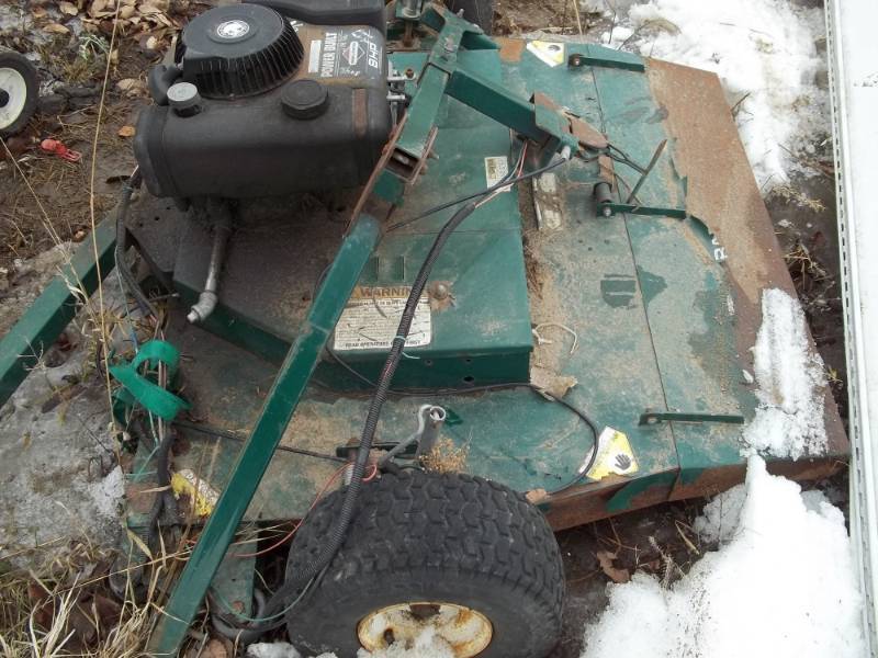 lot 16 image: Pull Behind Mower for parts or repair