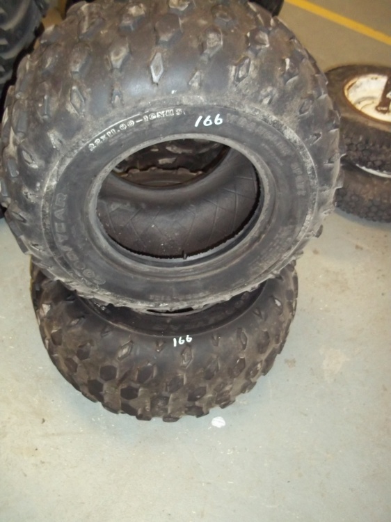 lot 166 image: Pair of 22 x 11.00 - 10 Tires
