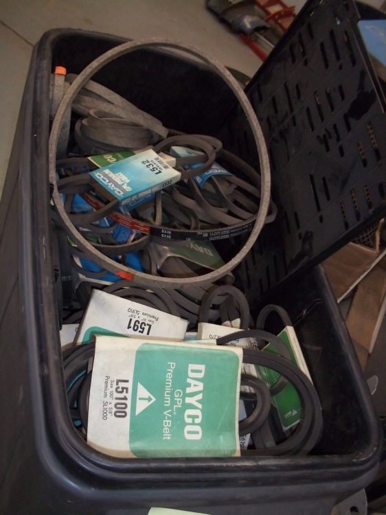 lot 191 image: Large Container of Dayco Belts