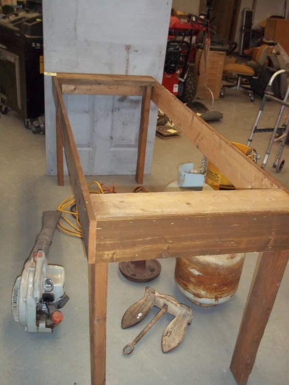 lot 200 image: Wood Table Frame