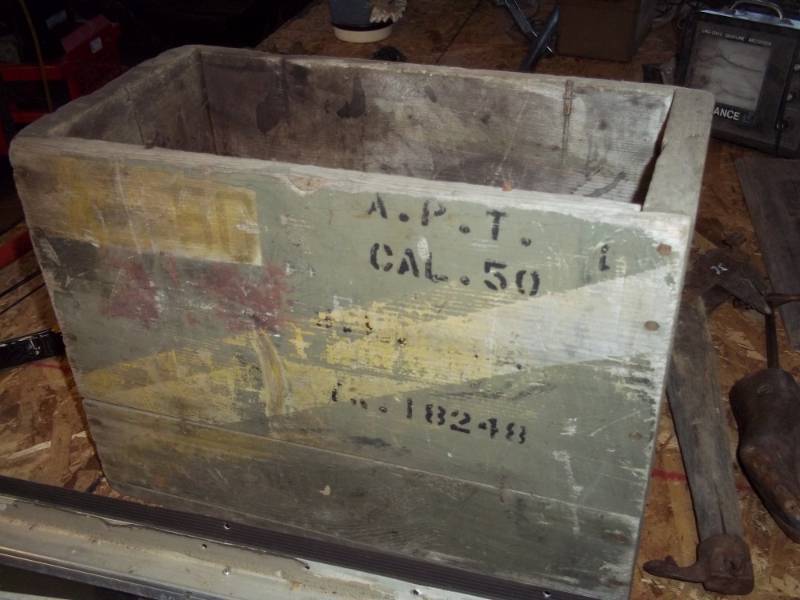 lot 205 image: Wood 50 Cal. Box