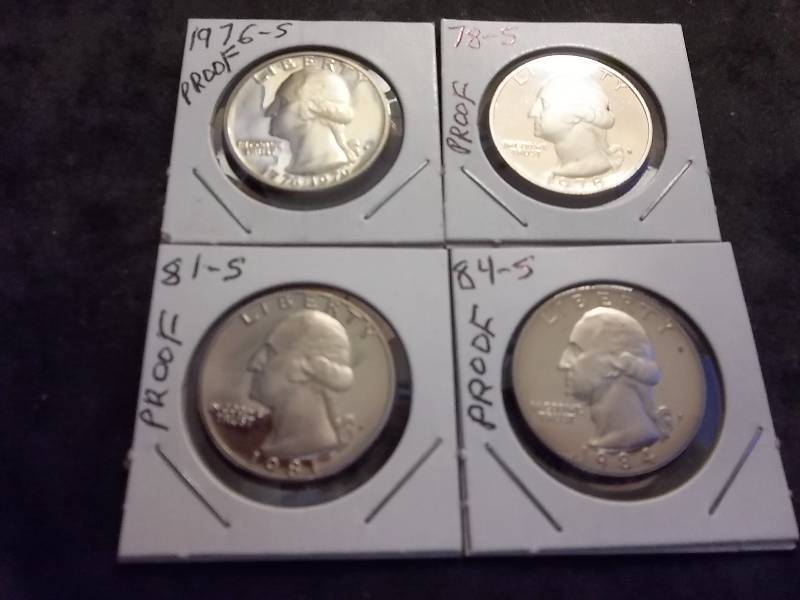 4-Washington Quarter Proofs