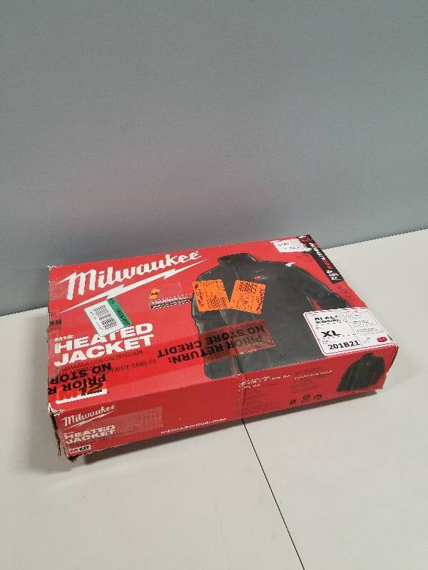 lot 21 image: Milwaukee Mens X-Large M12 12-Volt Lithium-Ion Cordless Black Heated Jacket Kit