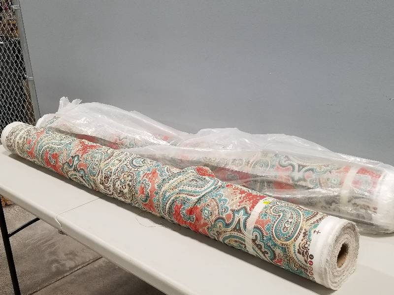lot 38 image: Two Rolls Of Fabric