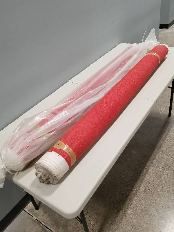 lot 39 image: Two Rolls Of Fabric