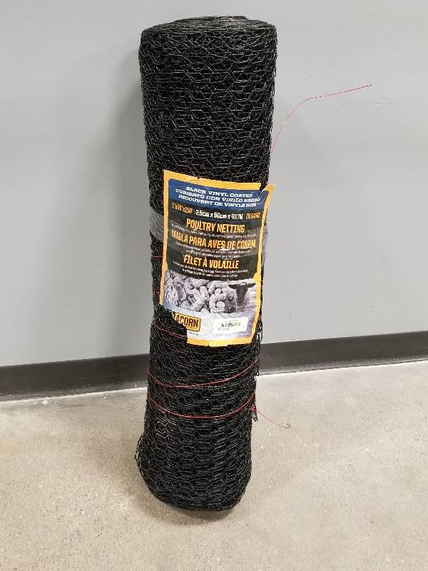 lot 50 image: Acorn International 1 in. x 3 ft. x 150 ft. Vinyl Coated Poultry Netting