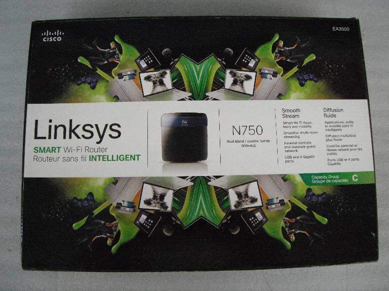 lot 83 image: Linksys Wi-Fi Router