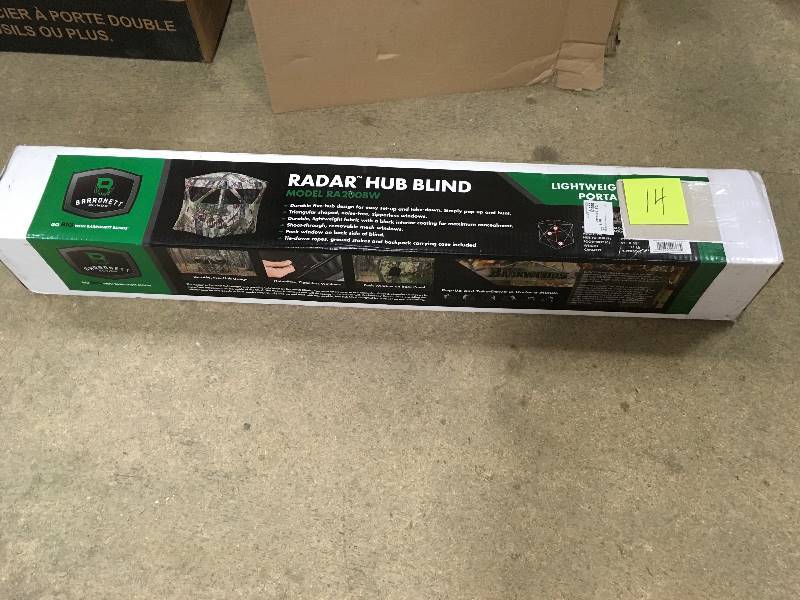 Barronett Blind Radar, Bloodtrail Camo open Box looks in new condition