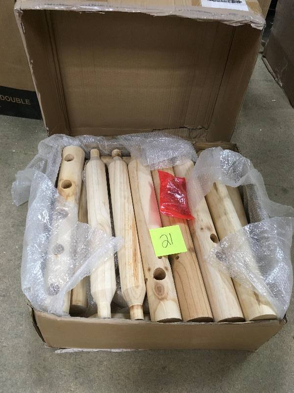 Castlecreek Log Swivel Bar Stool open Box looks in new condition