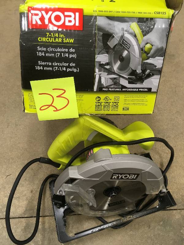 Ryobi 7-14 in. Circular Saw used in working condition